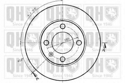 QUINTON HAZELL bdc5043 -  Тормозной диск
